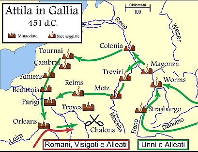 Unni in Gallia