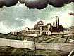 Le torri della Firma Fides in un dipinto di Giovanni Paolo Olmo, II metà del 500, dal sito http://historiadibergamo.blogspot.it