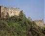 Il versante ovest del castello