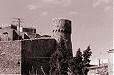 Una torre del Castello ritratta in una vecchia cartolina