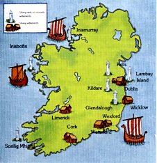 Aree vichinghe in Irlanda