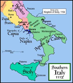 Il Sud Italia verso il 1200