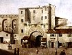 Porta del Calamo in un dipinto ottocentesco di Barnaba Mariotti, dal sito www.ancondorica.net