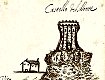Veduta del castello nel 1652. Foto di Vincenzo Zito (https://www.facebook.com/vincenzo.zito.946)