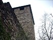 Un tratto murario con torre angolare di Castel Maggio