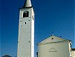 La parrocchiale dei Santi Pietro e Paolo a Soligo: si ipotizza che il suo campanile sorga dove un tempo si trovava una torre del castello; dal sito http://turismo.provincia.treviso.it
