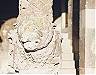 Particolare del leone stiloforo in facciata